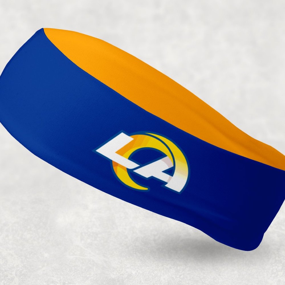2 Pack - NEW - Reversible Los Angeles Rams Headband LA Rams Headband